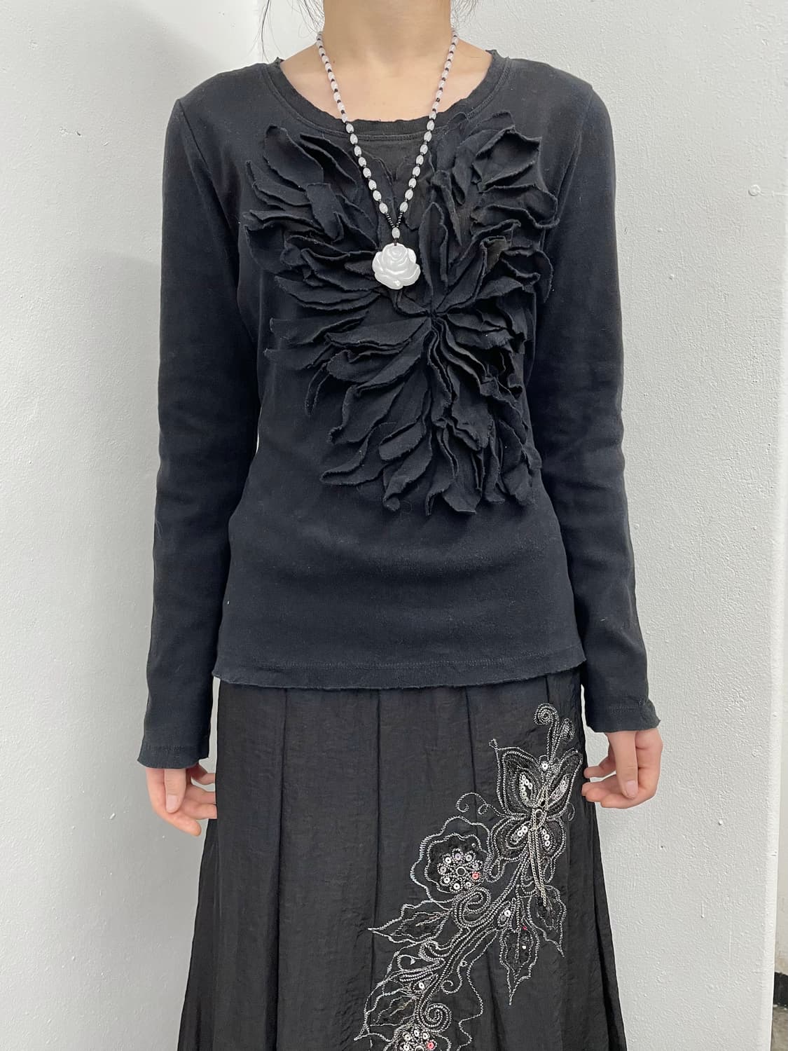 블랙 페어리 디테일 슬리브 상품이미지3