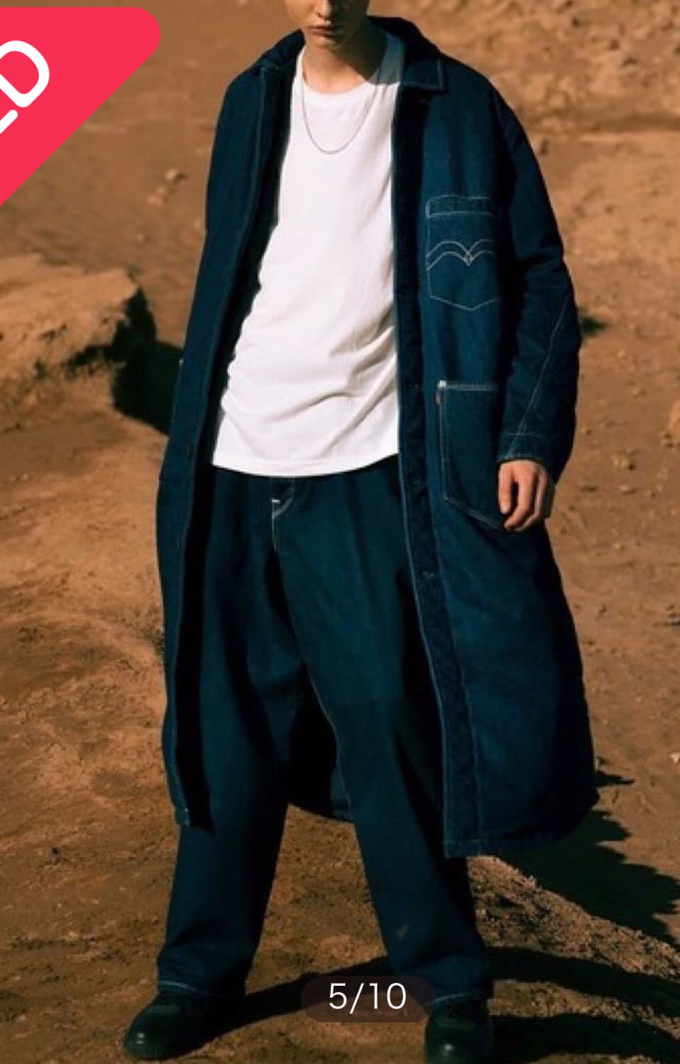 리바이스 레드탭 데님 롱코트 상품이미지3