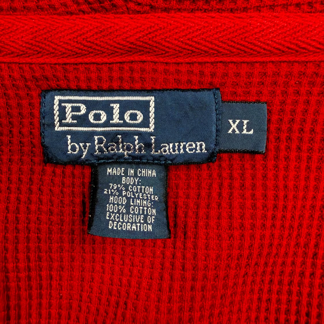 폴로 랄프로렌 레드 체크 후드집업  상품이미지3