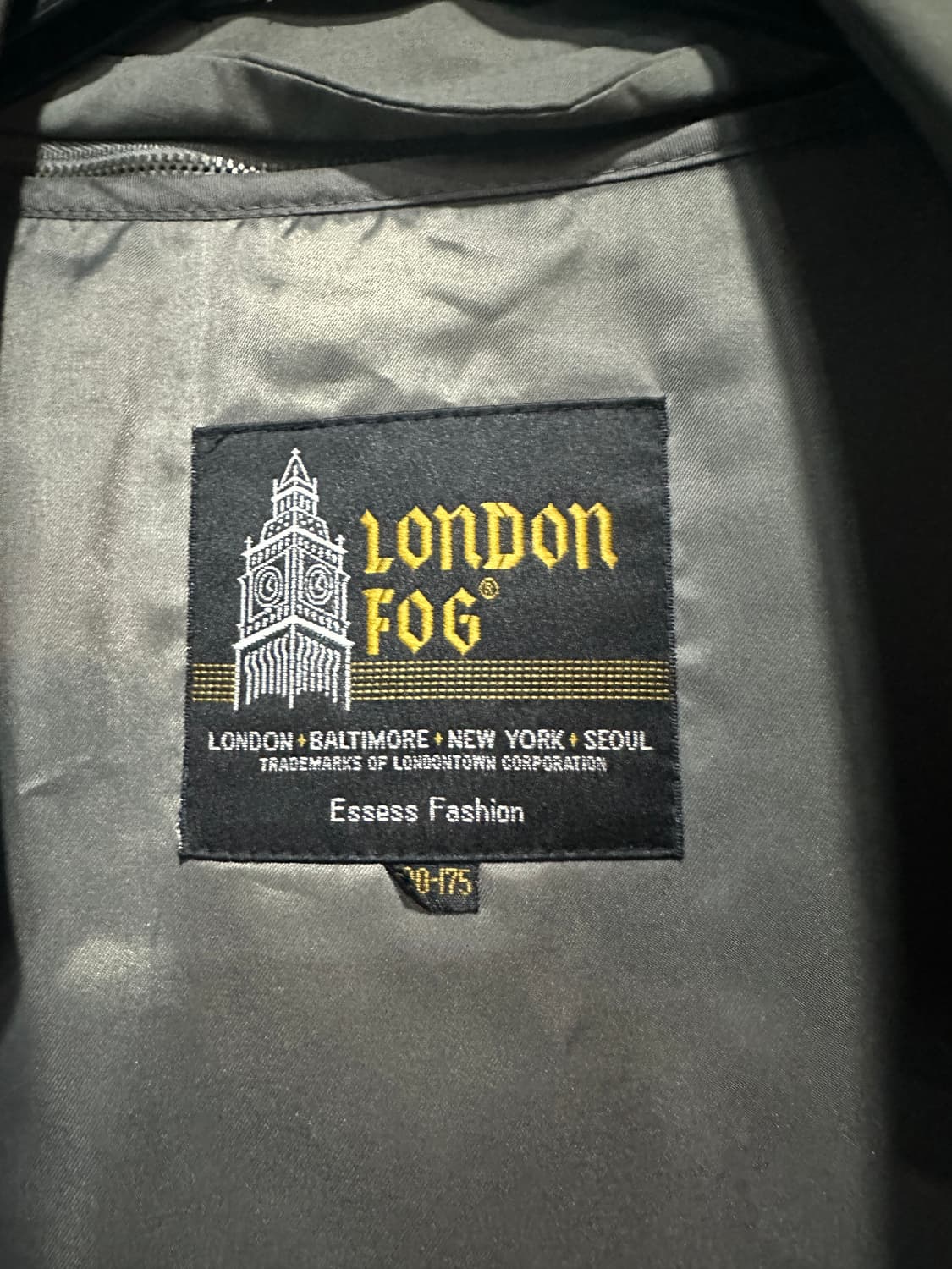 런던포그 더블트렌치코트 그레이 105 상품이미지4