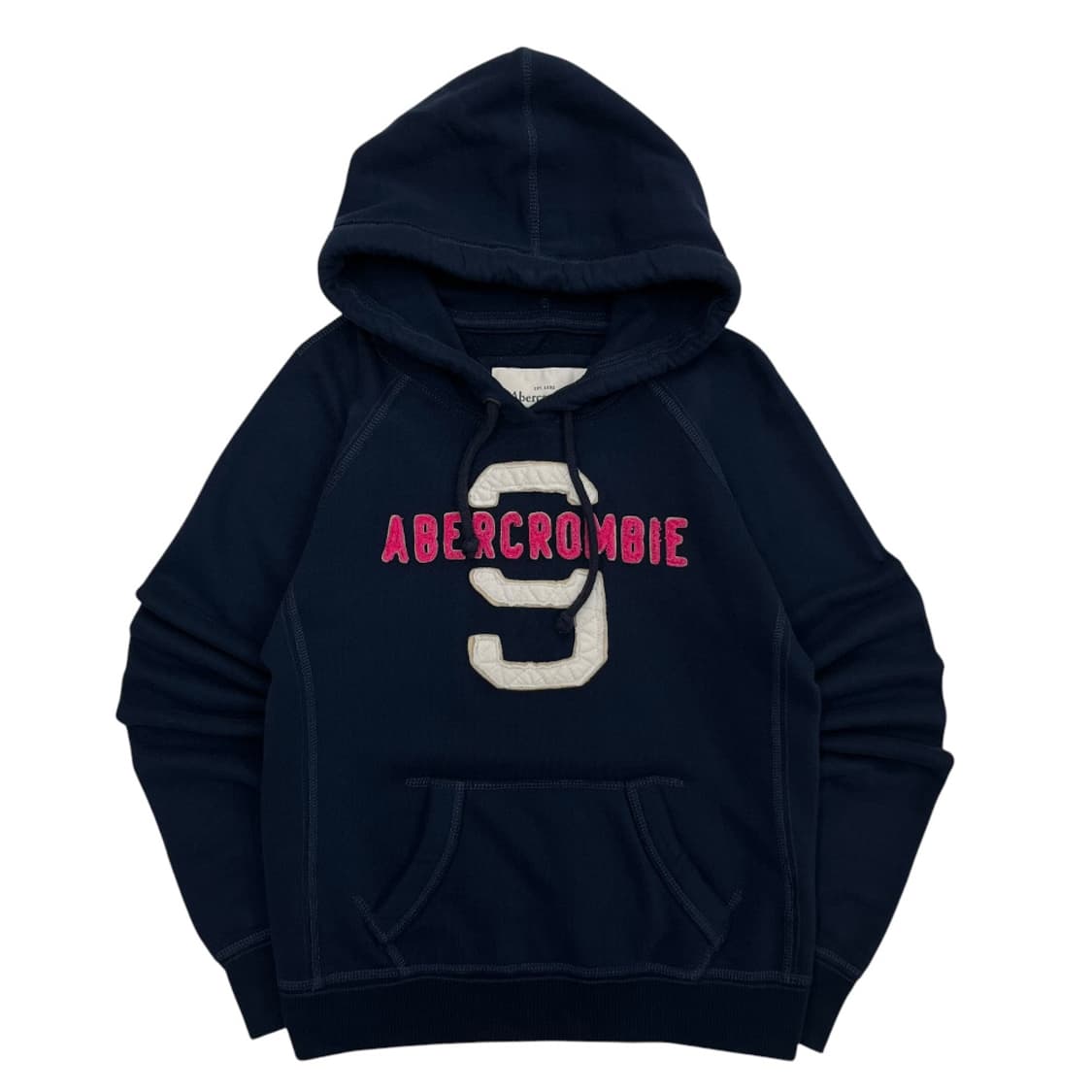 아베크롬비 핑크패치 네이비 후드 M 상품이미지2