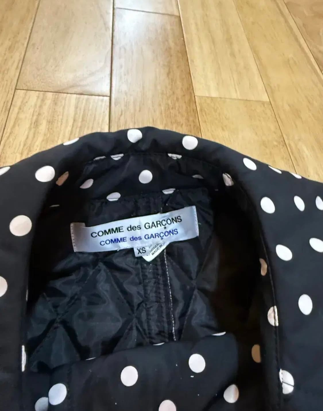 꼼데가르송 도트 패디드 코트 패딩 상품이미지2