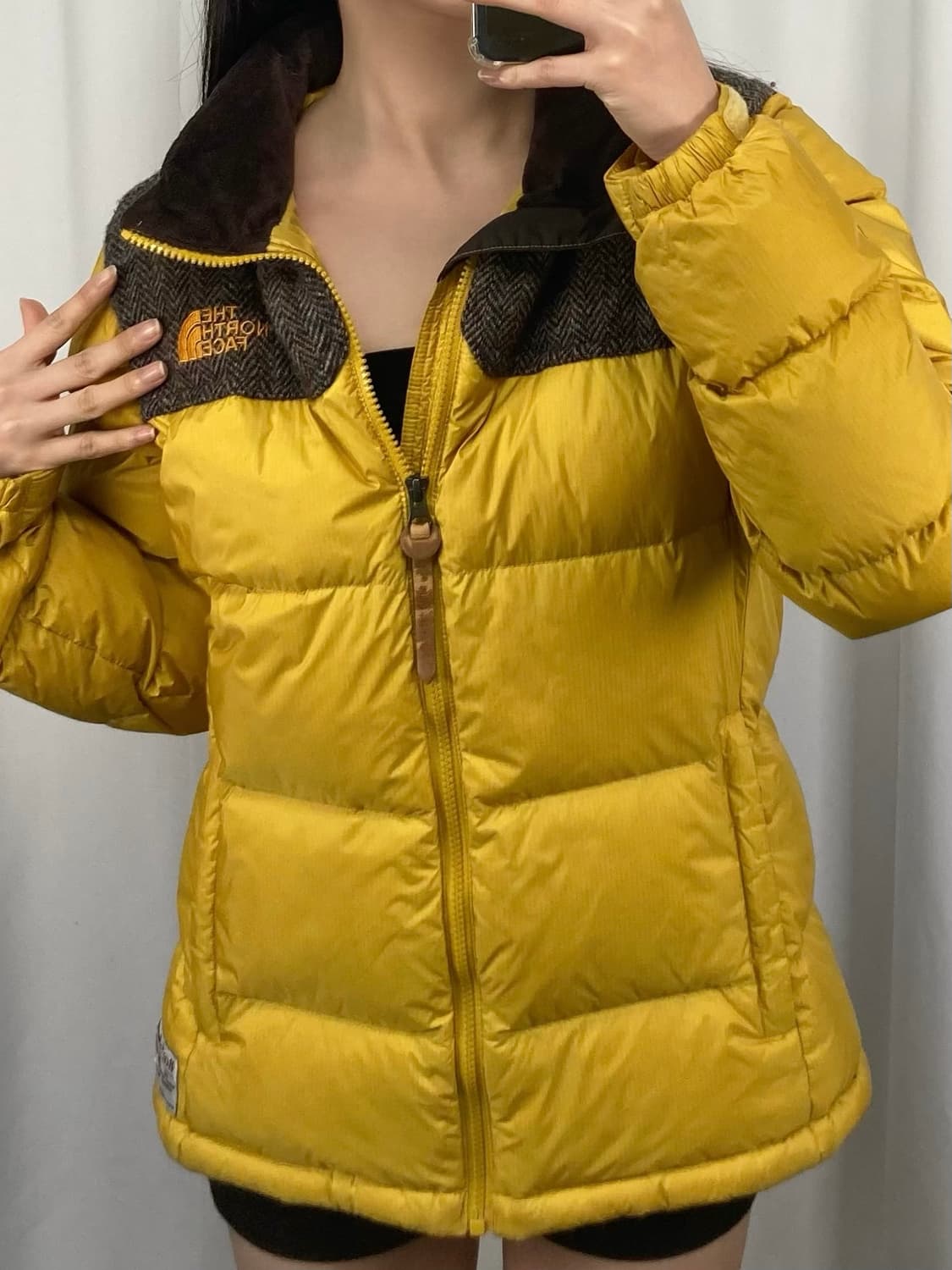 노스페이스 해리스 트위드 눕시 패딩 자켓 상품이미지1