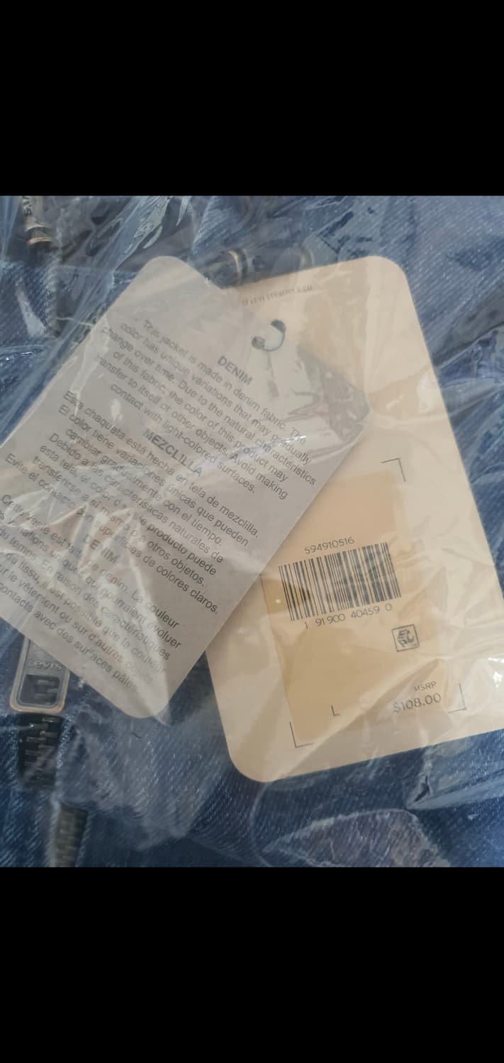 리바이스 Levi's 데님 후드 집업 자켓 L (미개봉 새 제품) 상품이미지3