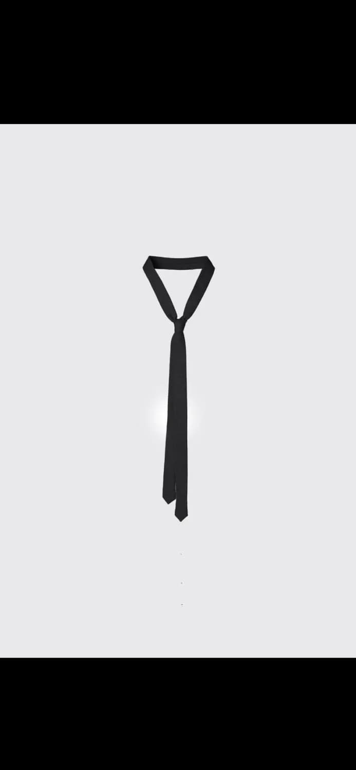 해칭룸 23fw Pete Tie Wool Twill Black 상품이미지1