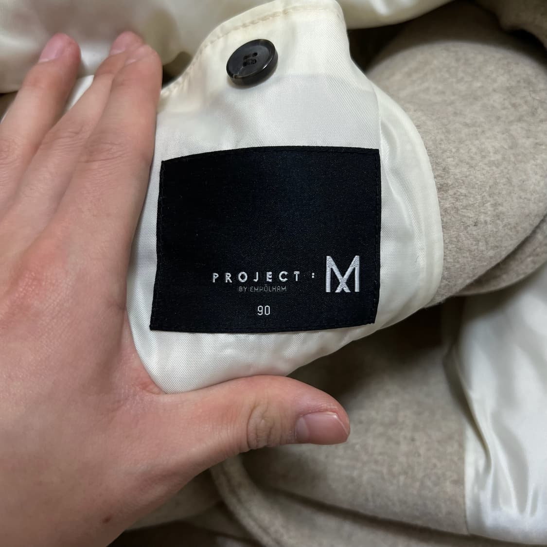 프로젝트엠 남성 미니멀 싱글 코트 S/90  상품이미지4