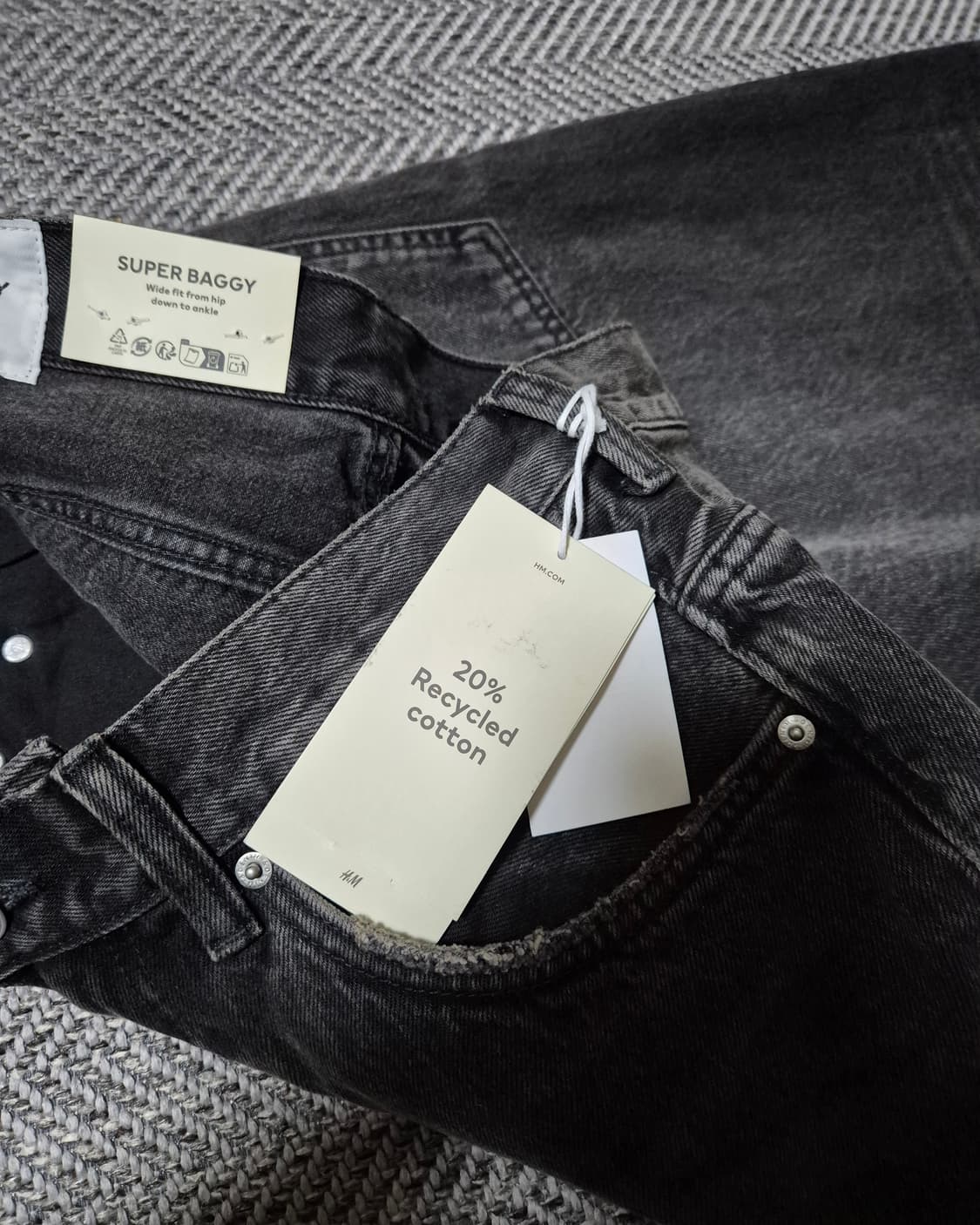 H&M 수퍼배기진 30/30 다크그레이 상품이미지4