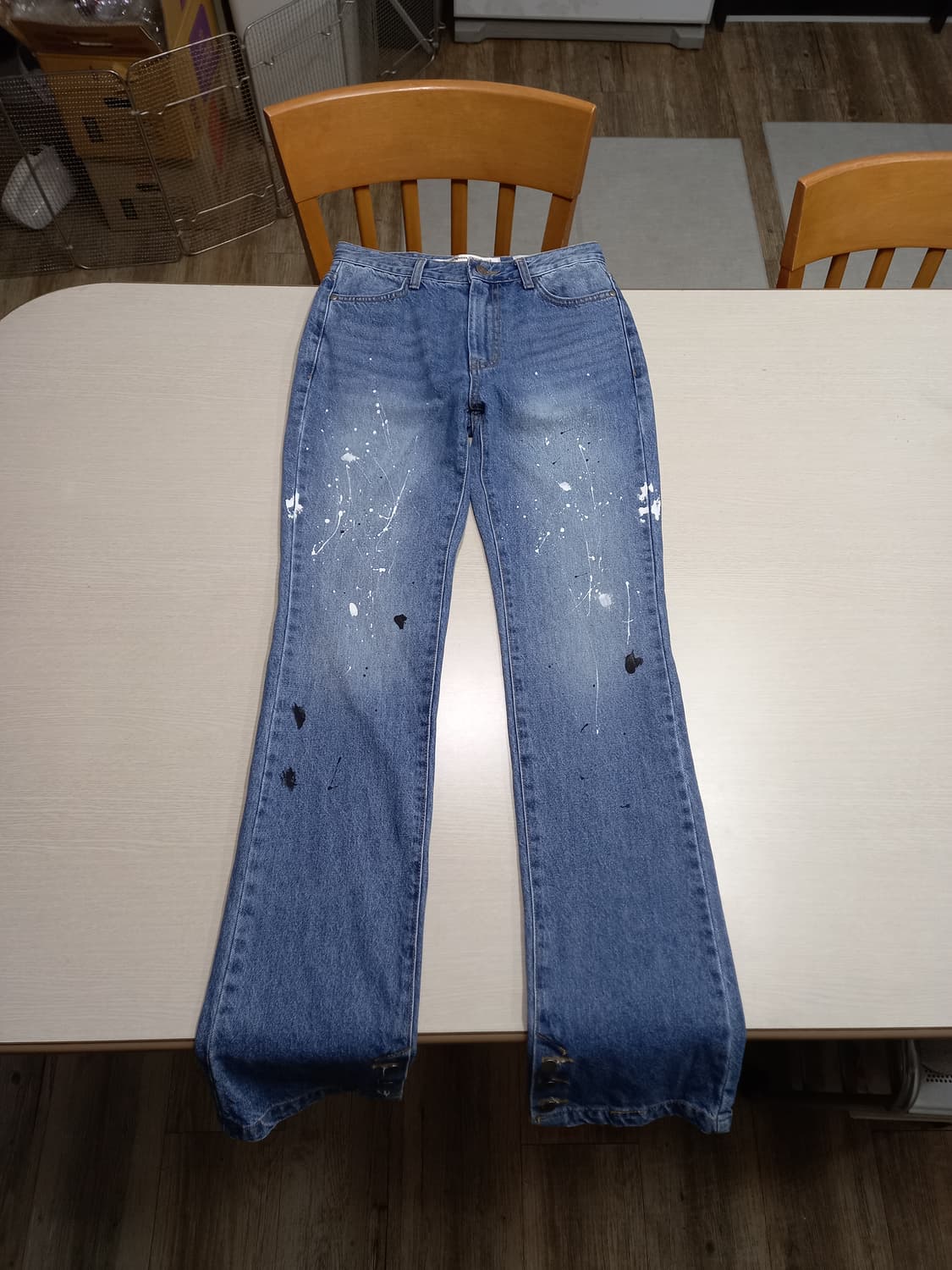 28 TheOpenProduct 하이웨이스트 페인티드진 28-882 상품이미지1