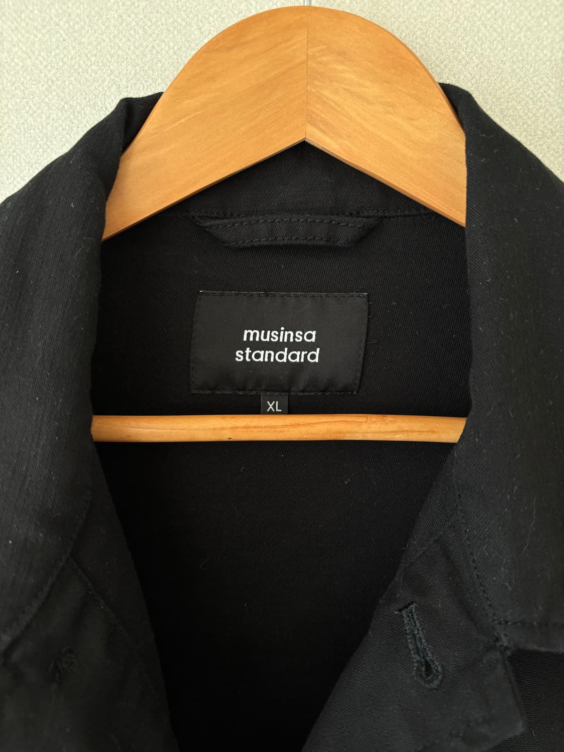 무신사 스탠다드 블랙 사파리 자켓 XL  상품이미지2