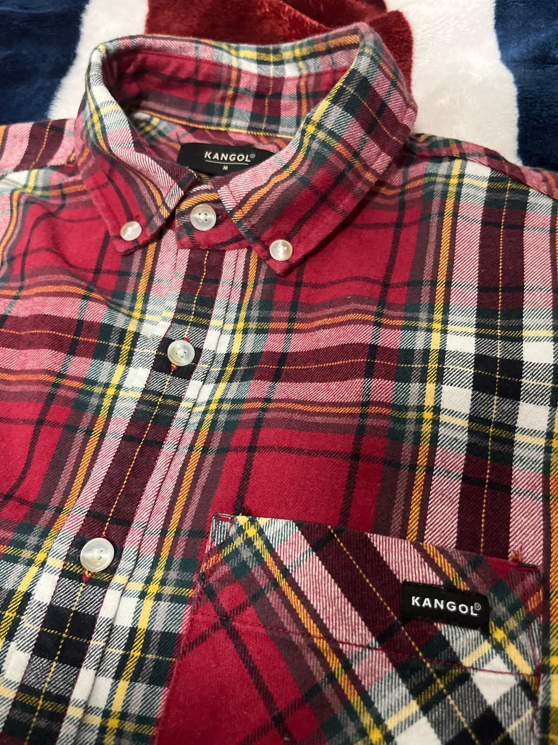 캉골 체크 셔츠 M 상품이미지2