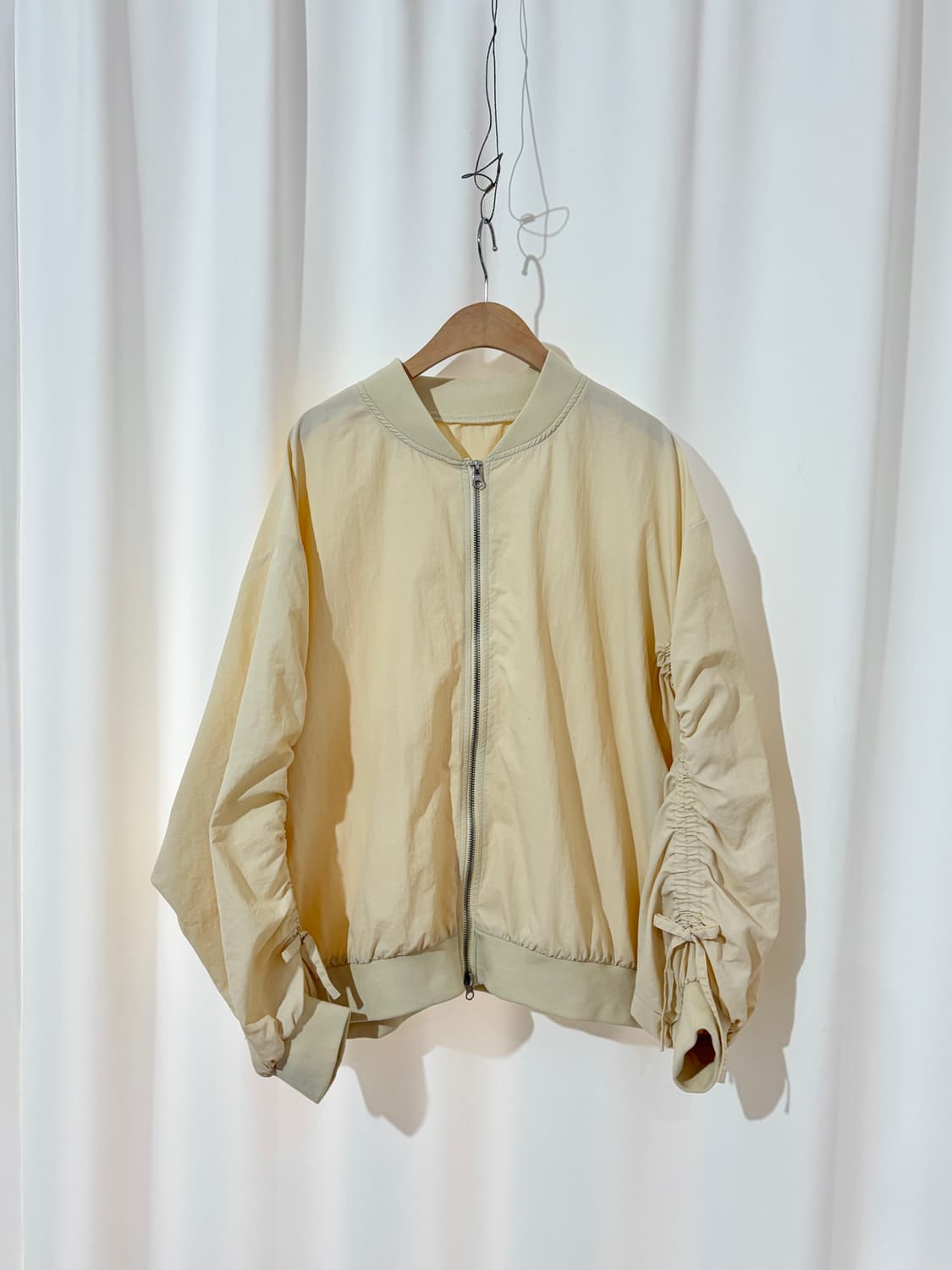 vintage 2way zipper shirring jacket  상품이미지1