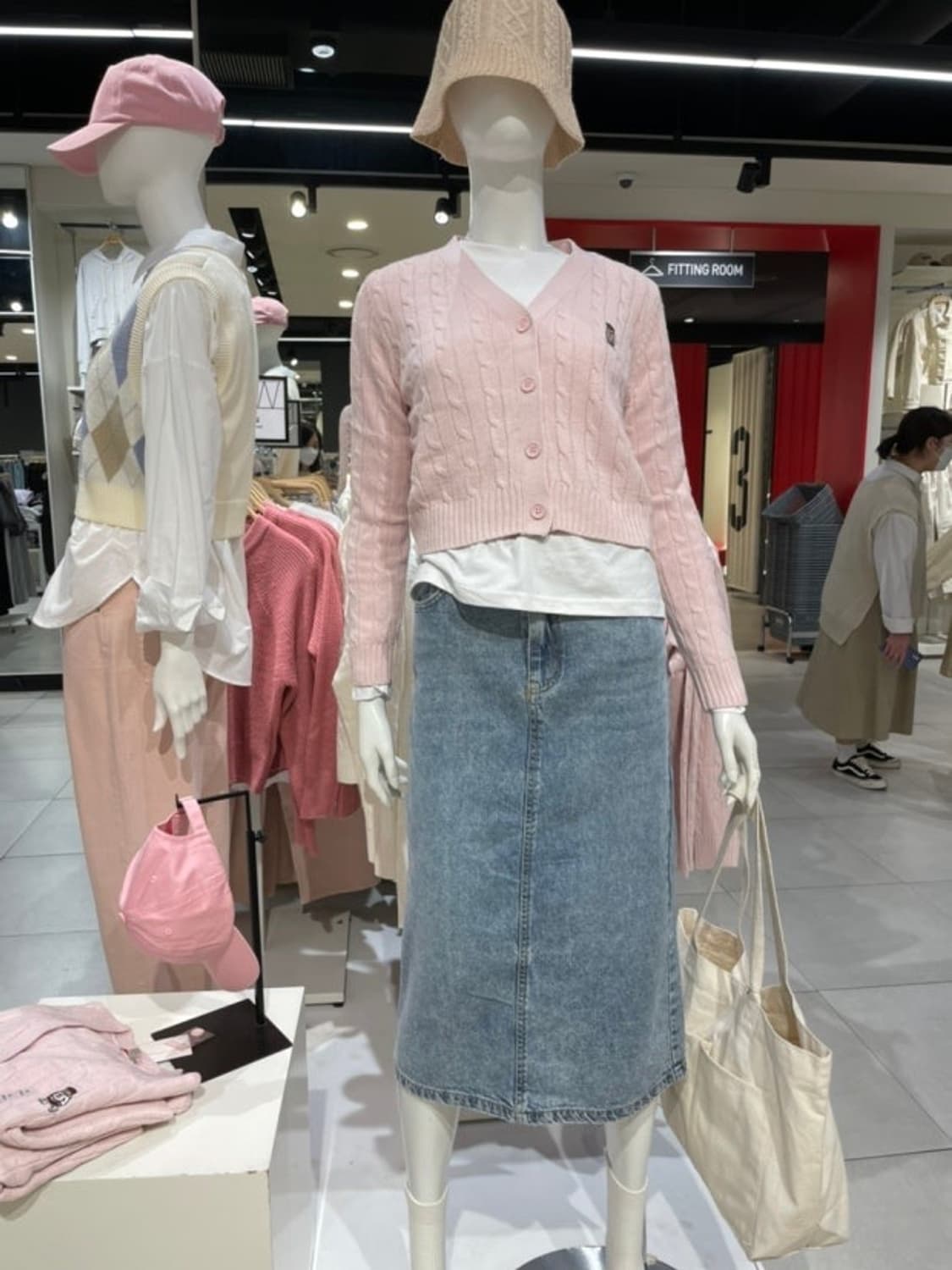 스파오 우디 케이블 니트 가디건 (새상품) 상품이미지7