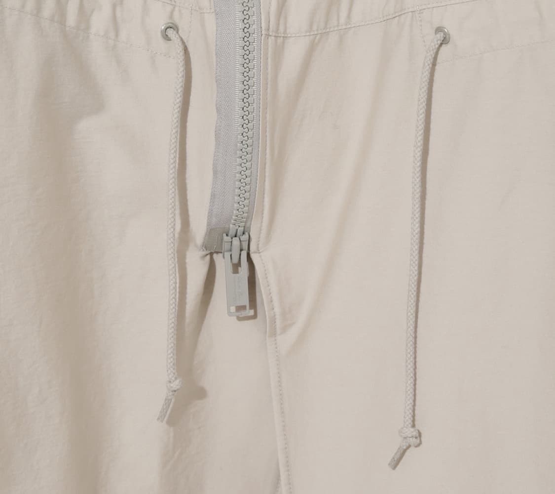 언더커버 베이지 사선 비대칭 드로스트링 면 후디코트 상품이미지7