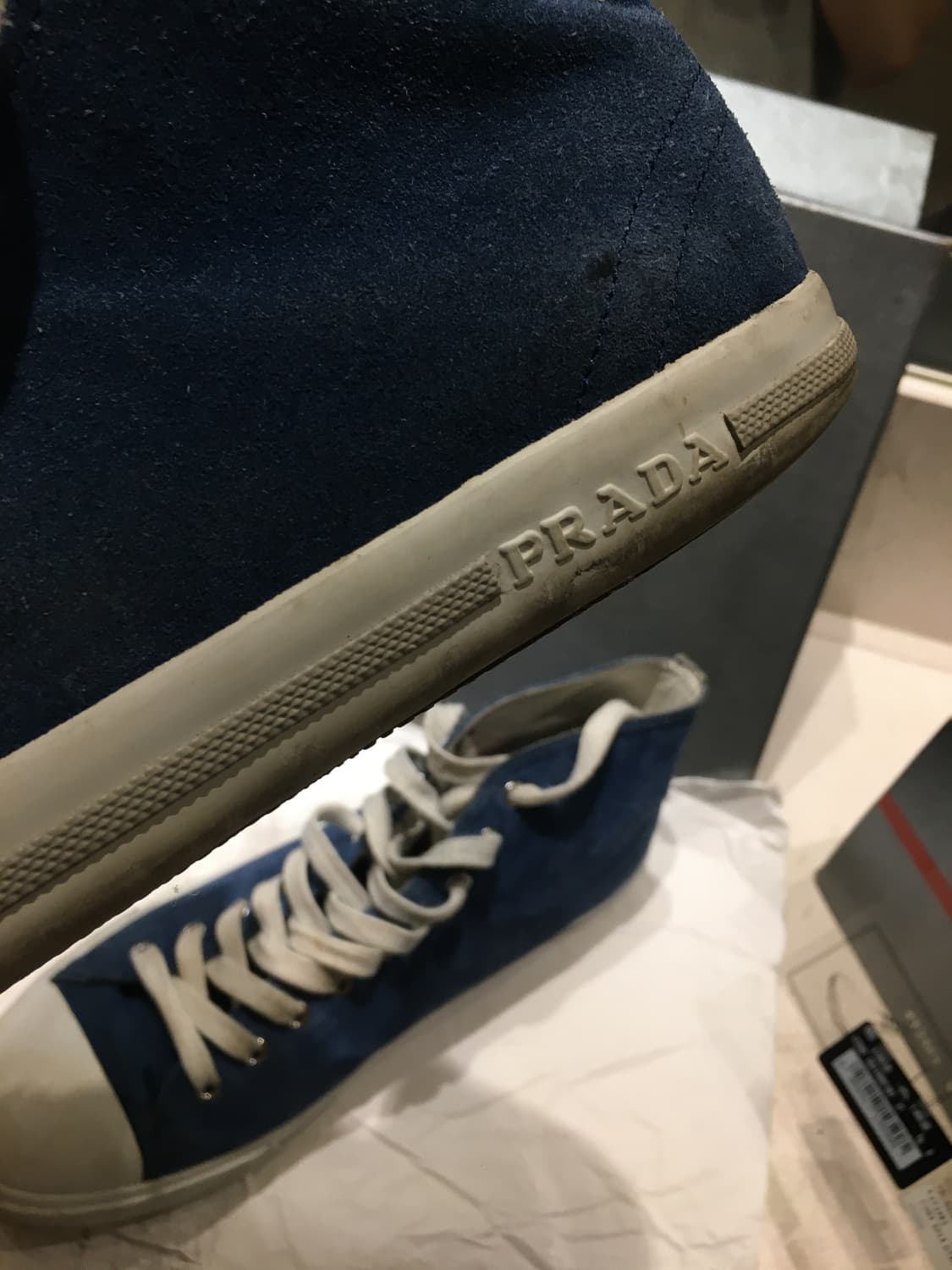 프라다 스포츠 스웨이드 하이탑 상품이미지4