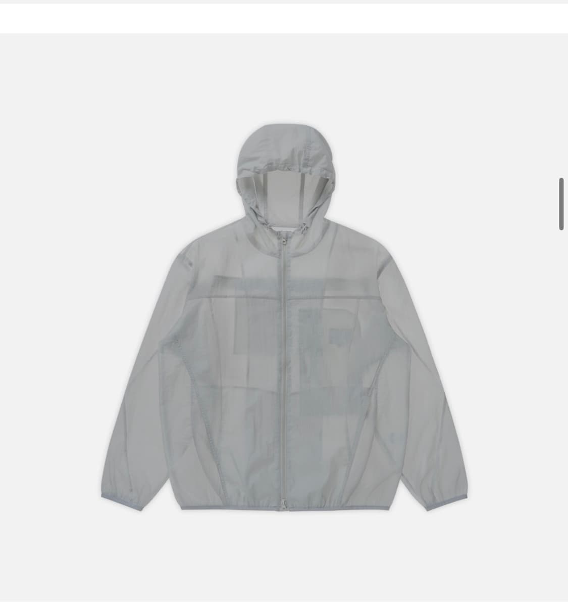 (XL) 드로우핏 패커블 시어 윈드브레이커 자켓 [L.GREY] 판매 상품이미지7
