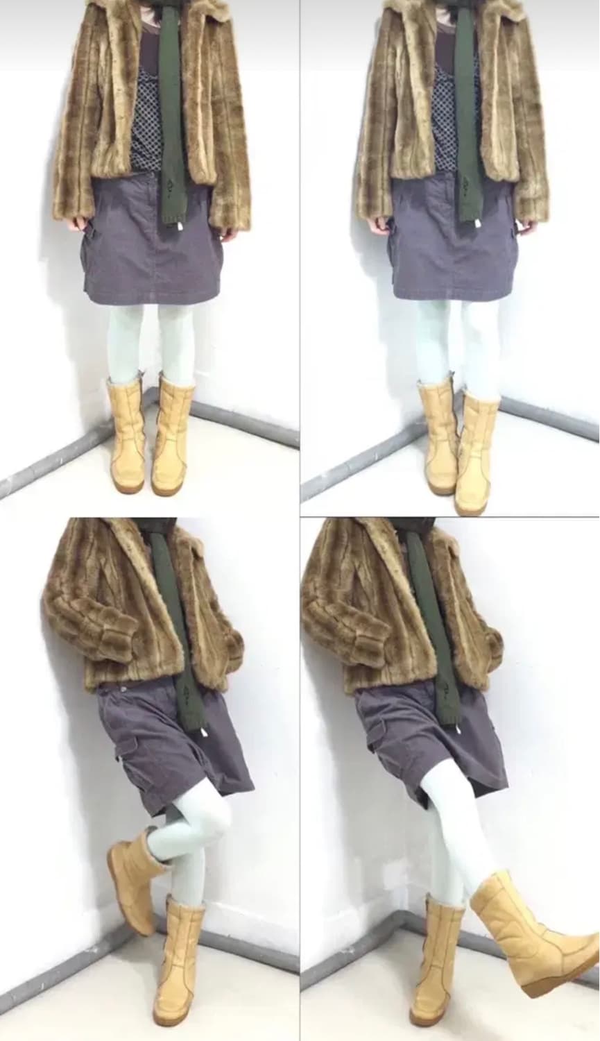 빈티지 베이지 부츠 240 상품이미지5