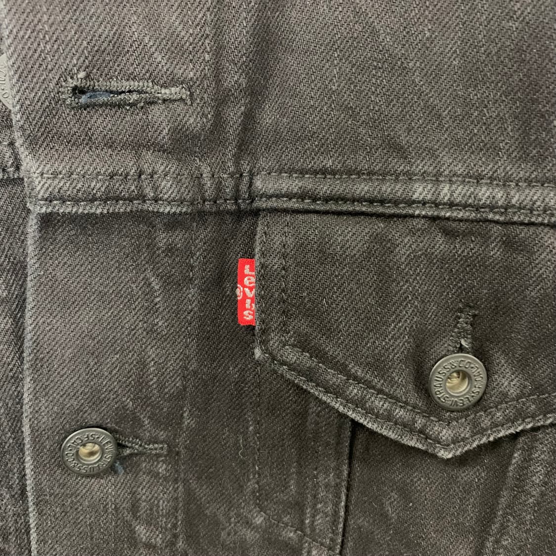 리바이스 레드탭 블랙 데님 자켓 상품이미지5