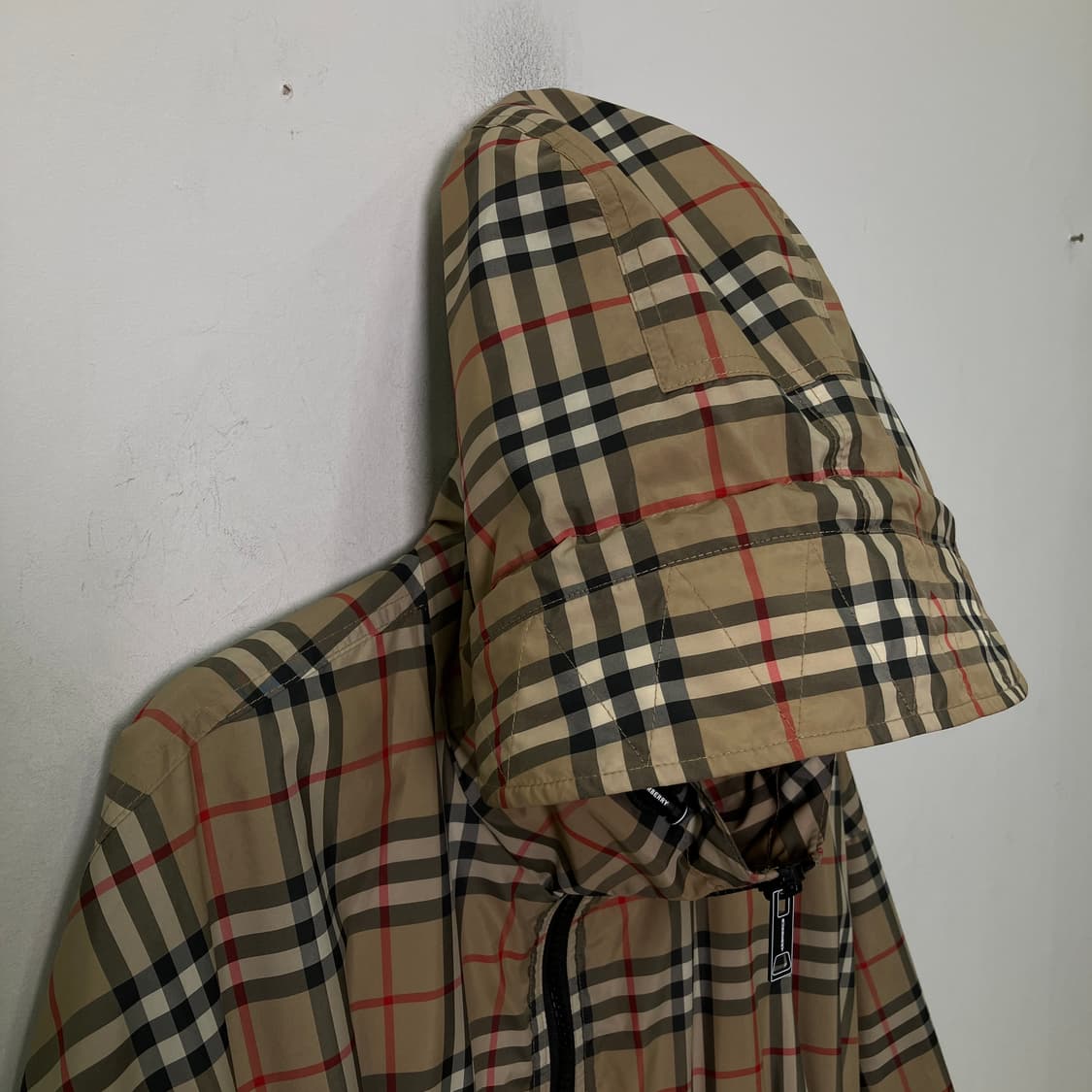 버버리 체크 드로스트링 후드 자켓  상품이미지5
