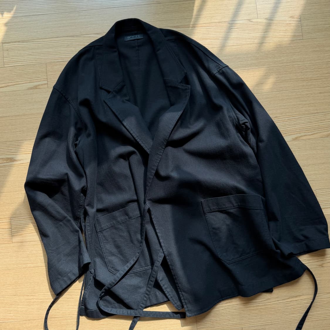 요지 야마모토 s’yte 랩 디테일 오버사이즈 블레이저 상품이미지1