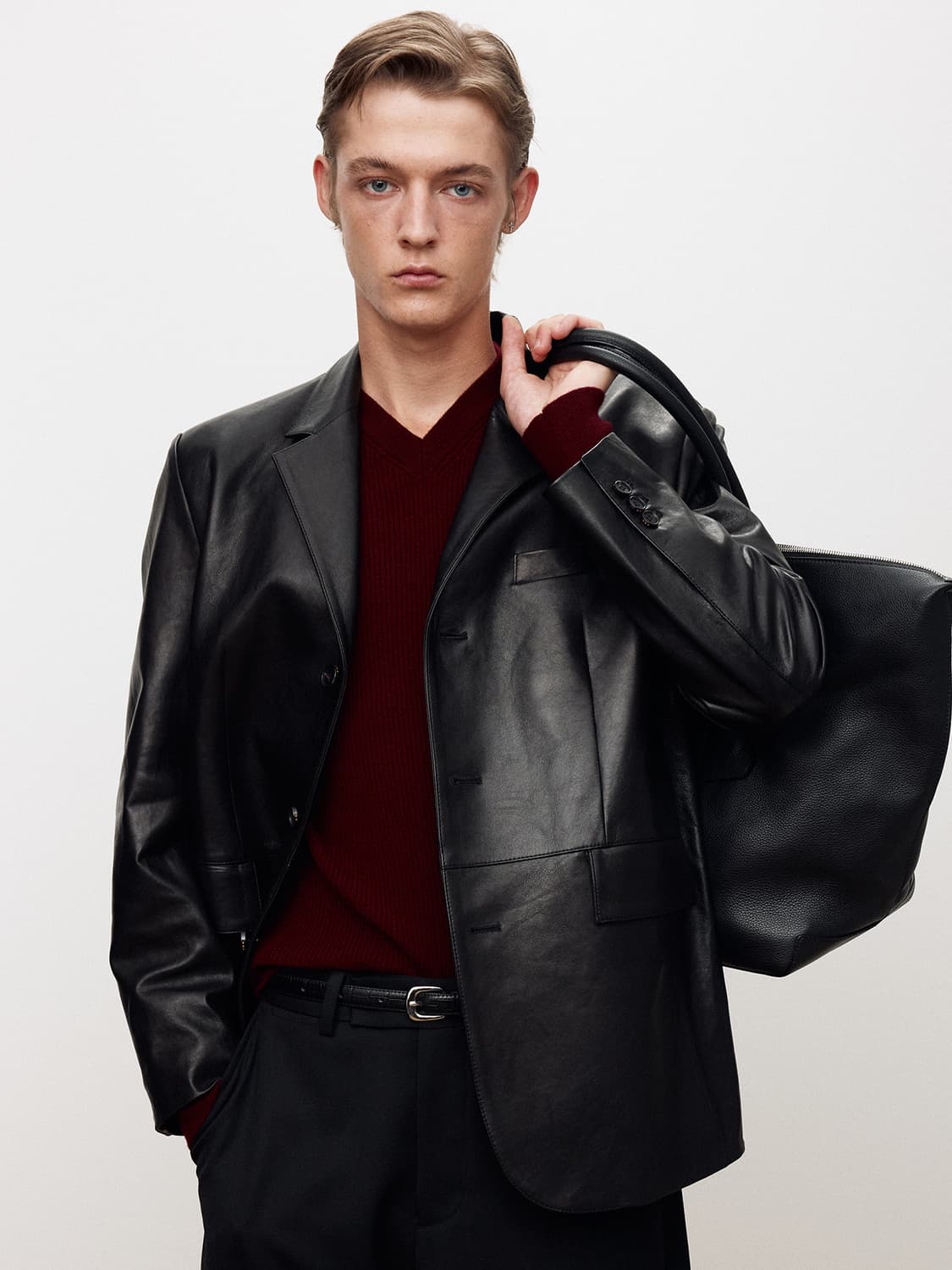 토니웩 베지터블 램 레더 블레이저 상품이미지1