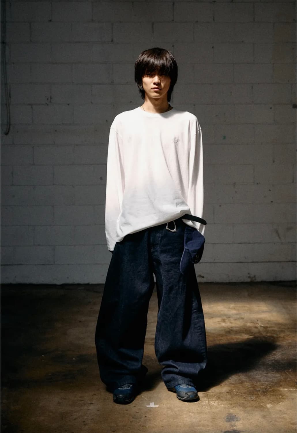해칭룸 - Wide Curve Jeans Washed Indigo (M) 상품이미지6