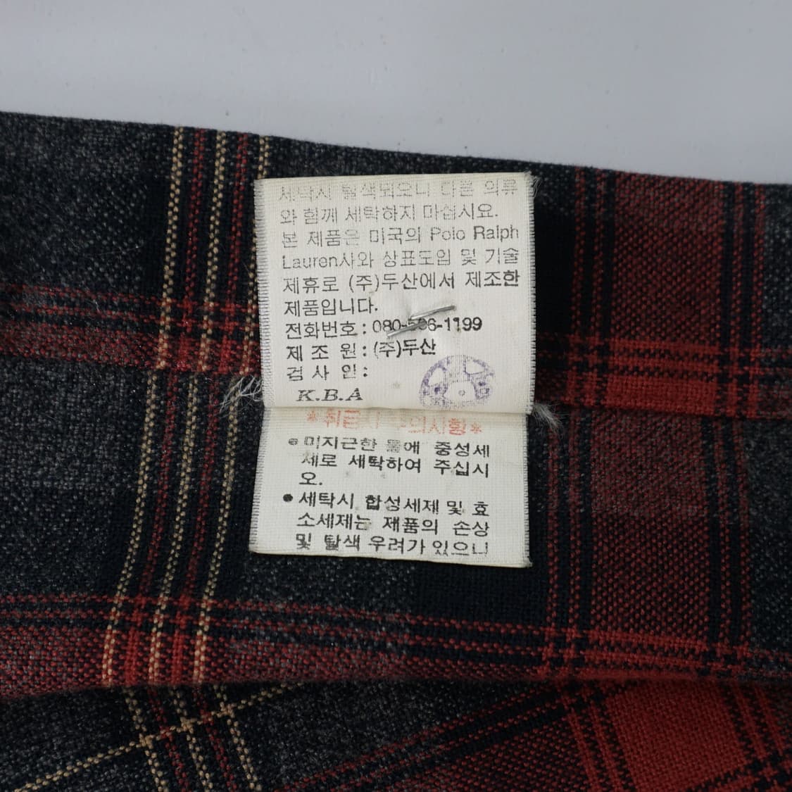 폴로 스포츠 00s 빈티지 체크 셔츠 90size 상품이미지8