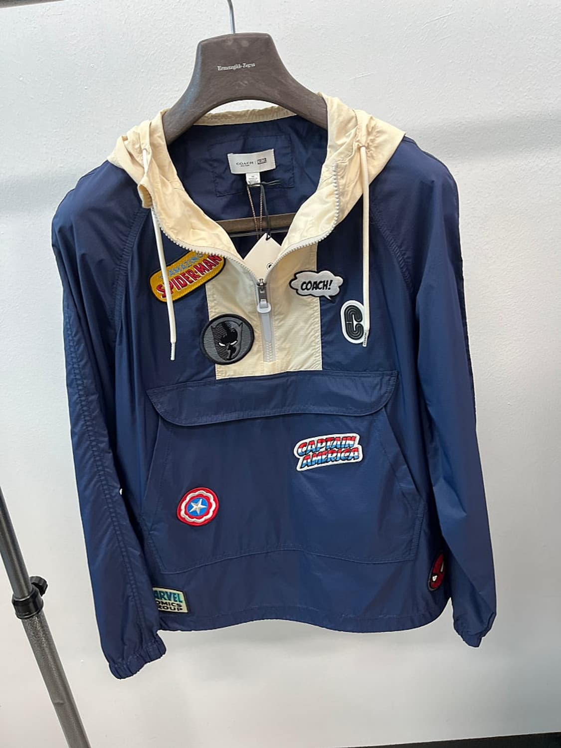 95-100) 코치x마블패치 나일론 아노락  상품이미지3