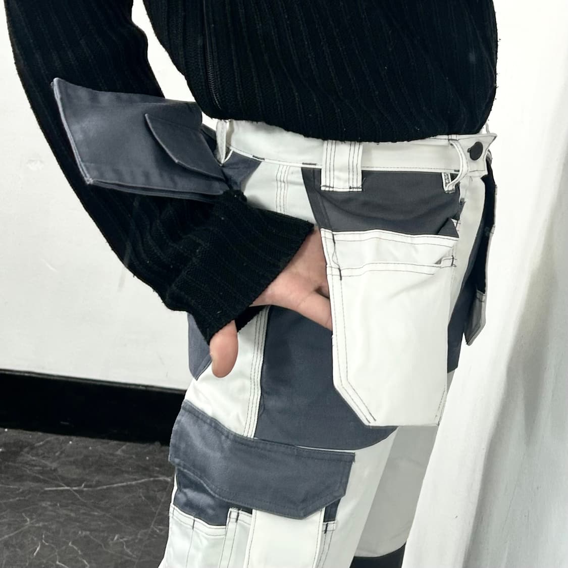 Bluewear 레이어드 포켓 카고 팬츠 상품이미지2