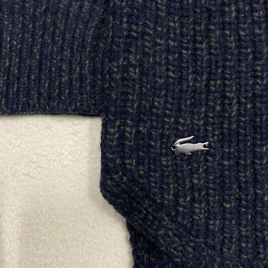 [34] 신형 라코스테 여성 울 와플 케이블 니트 스웨터 1841 상품이미지3