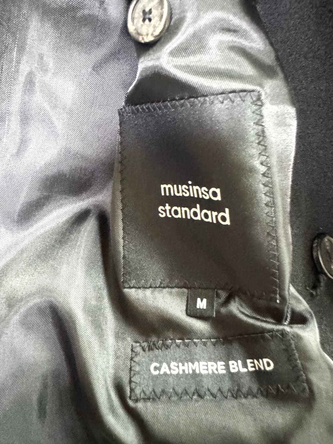 무신사 스탠다드 캐시미어 블랜드 더블 로브 코트 상품이미지2