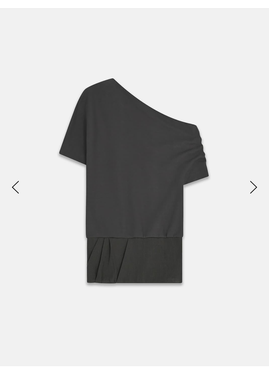 FOLDED DRAPING SWEATSHIRT CHARCOAL 상품이미지1
