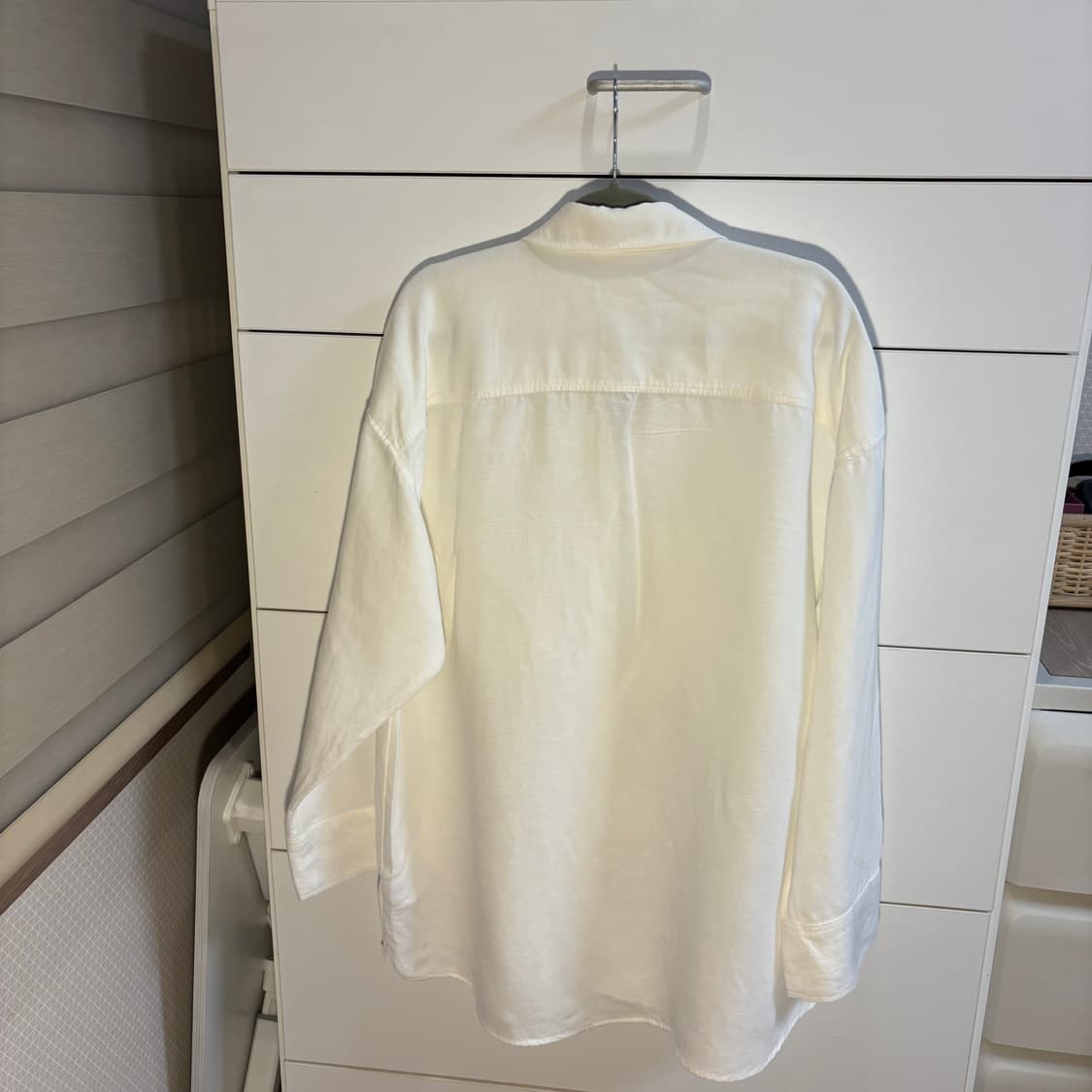 h&m 린넨 오버핏 여리여리 화이트 셔츠 상품이미지6