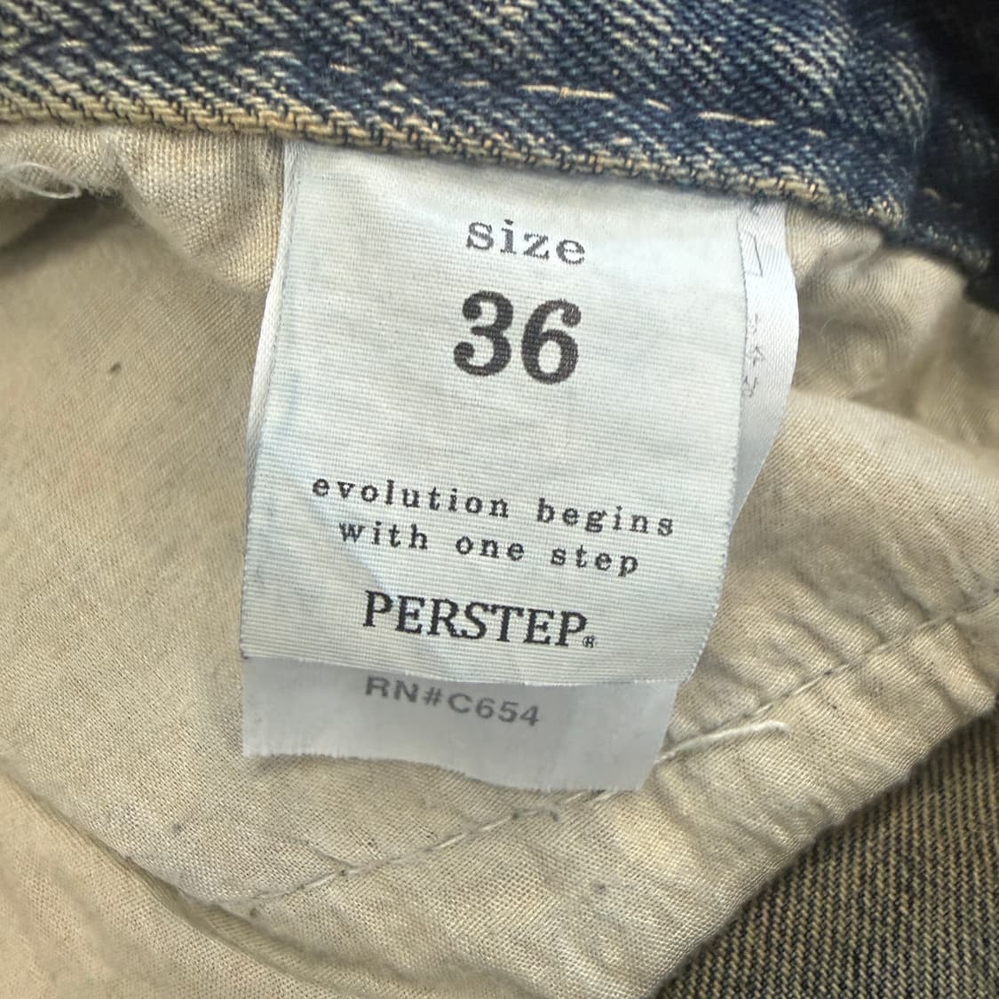(36)퍼스텝 Perstep 원턱 데님반바지 상품이미지2