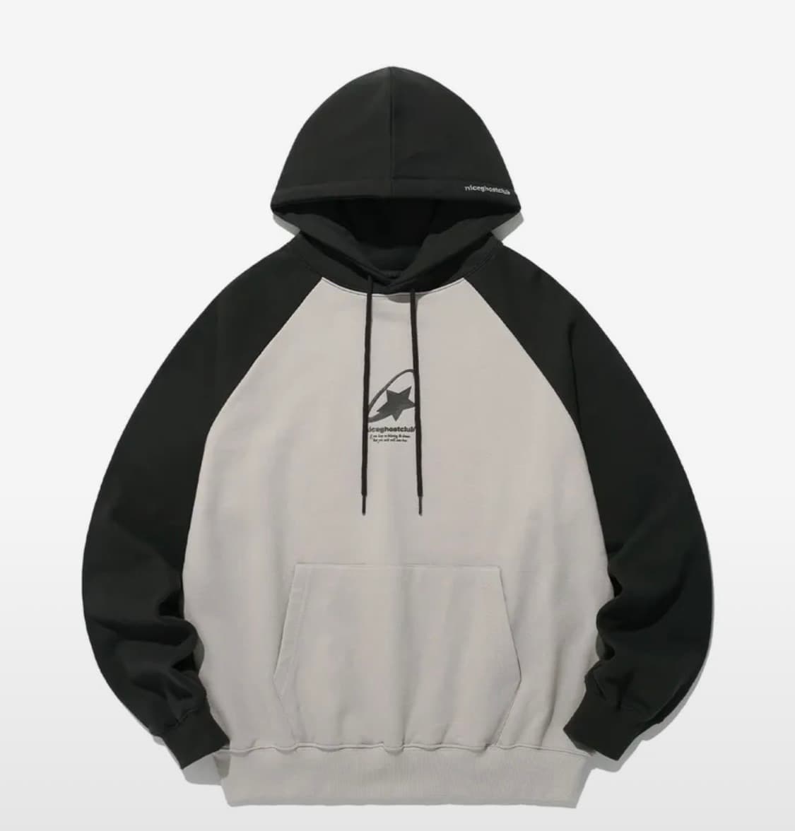 나이스고스트클럽  슈팅스타 로고 베이지 기모x 상품이미지1