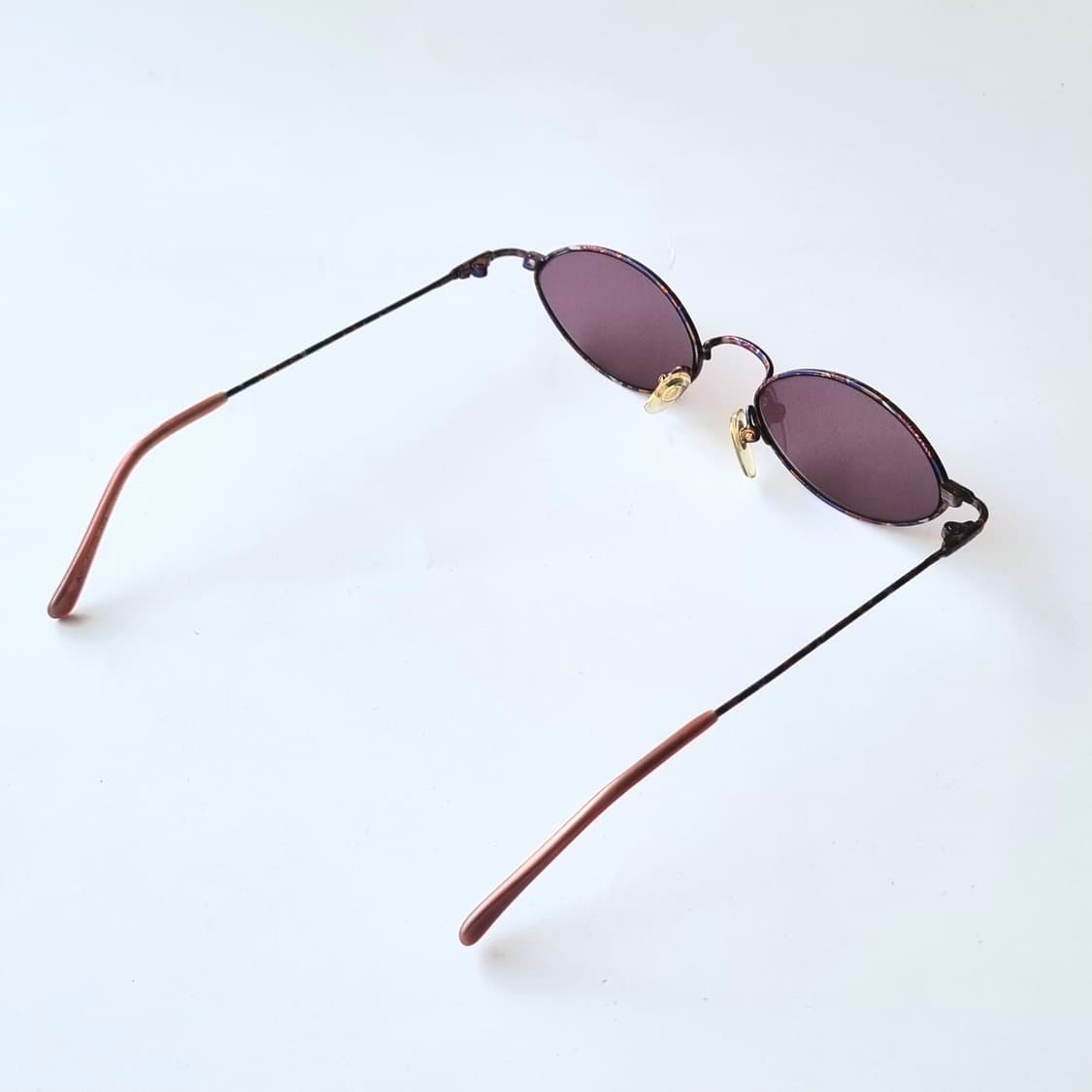 데드스탁 오벌 틴트 딥 퍼플 & 레오파드 메탈 선글라스 상품이미지7