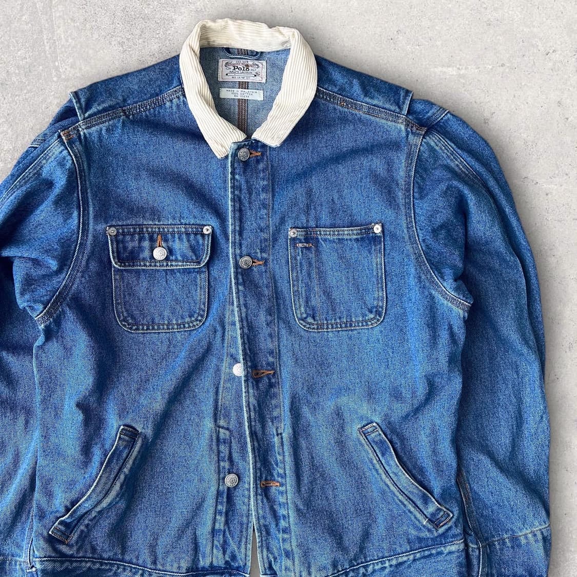 90s 폴로 덩가리 데님자켓 칸예 상품이미지1