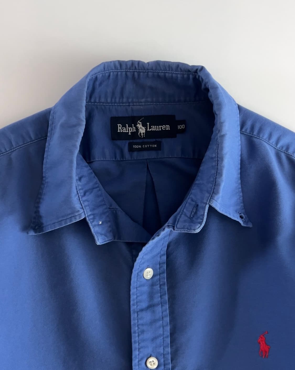 폴로 랄프로렌 블루 옥스포드 셔츠 100 상품이미지3
