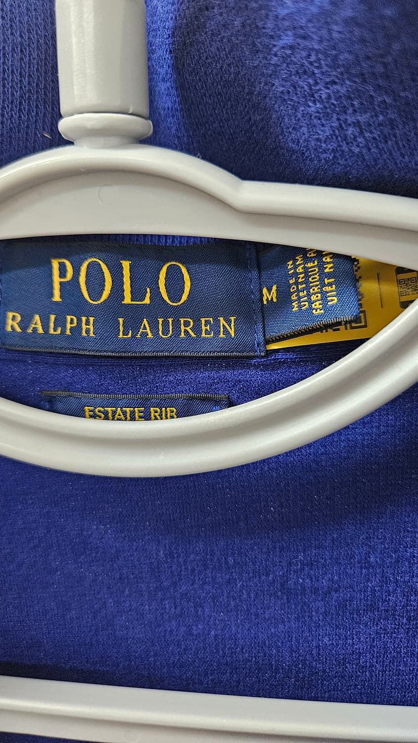 폴로 하프집업 맨투맨 티셔츠 블루(M) 상품이미지4