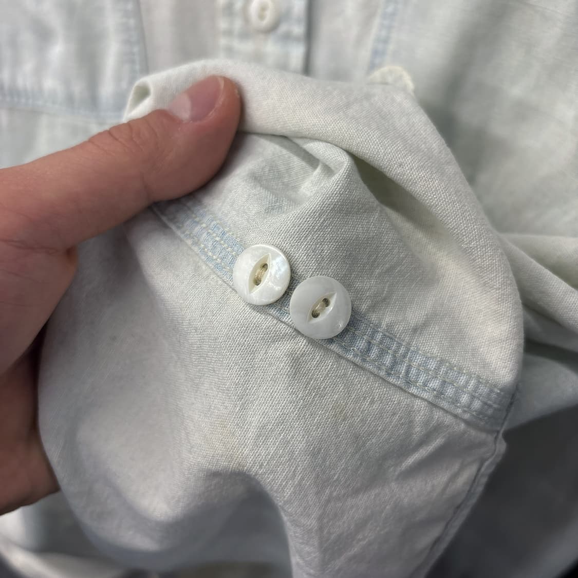 폴로 랄프로렌 네이티브 인디언 헤드 자수 샴브레이 워크셔츠 N1006 상품이미지8