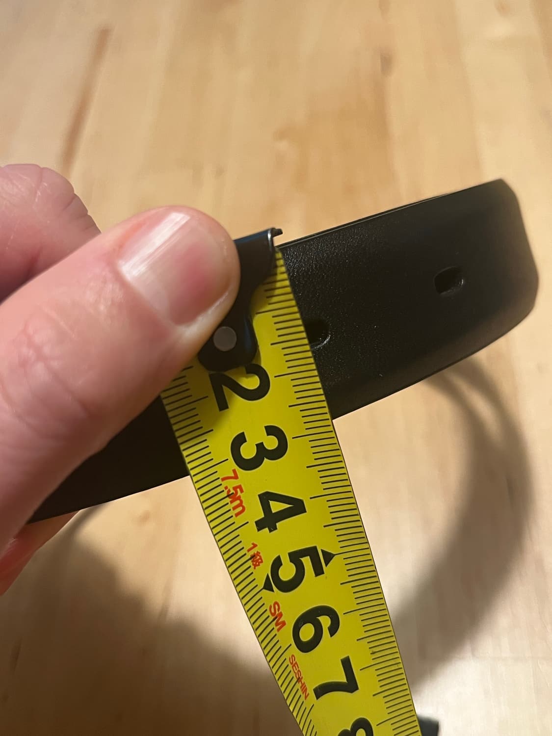 [컨디션 최상] 클래식 블랙 가죽 벨트 - 실버 사각 버클 (정장/슬랙스 상품이미지8