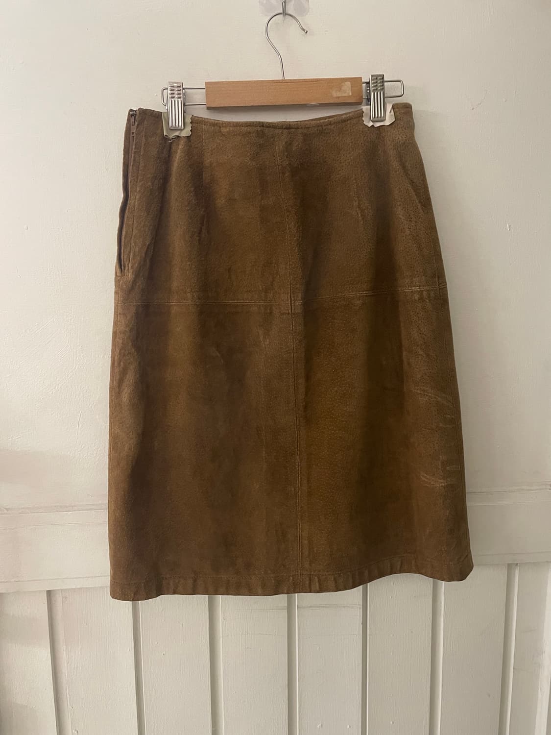 VTG leather skirt 상품이미지5