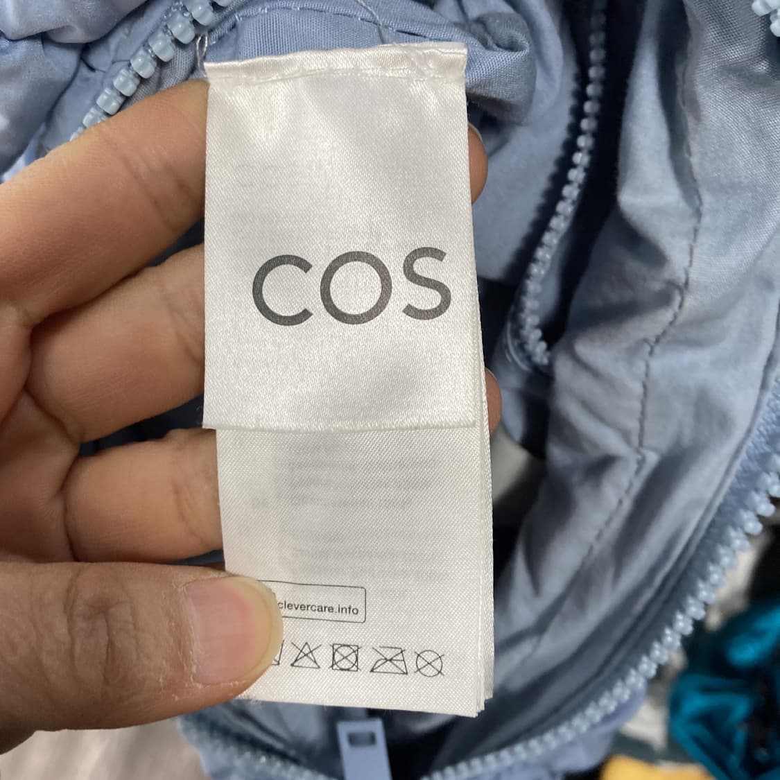 COS 코스 숄더백 퀼티드 미니백 라이트블루  상품이미지7