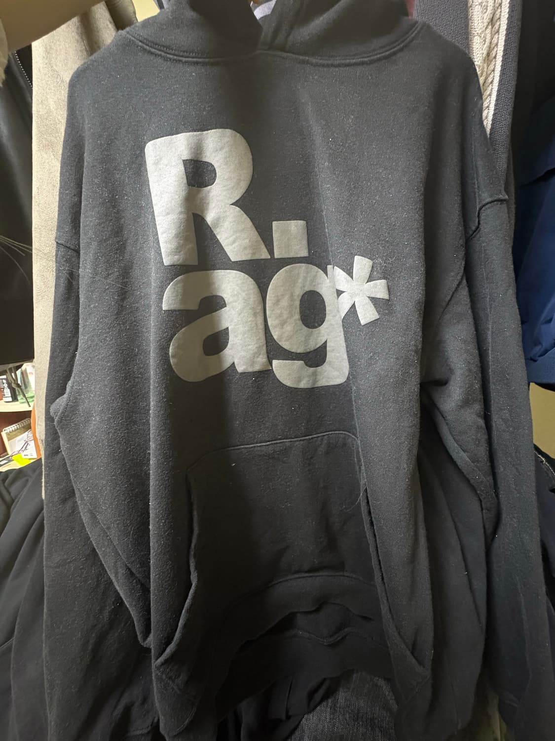 더콜디스트모먼트 R.ag* 후드티 블랙 L사이즈 상품이미지2