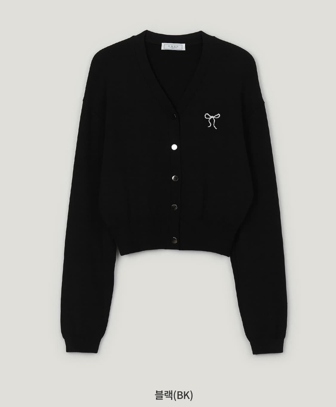 트위 보니타 리본 자수 가디건 상품이미지1