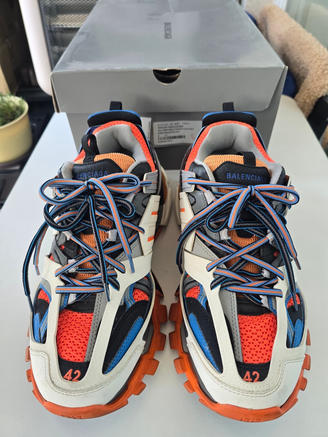 발렌시아가 트랙슈즈 오렌지(42) 상품이미지2