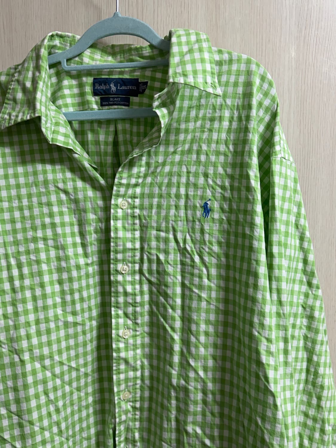 폴로 랄프로렌 그린체크 XXL 상품이미지1