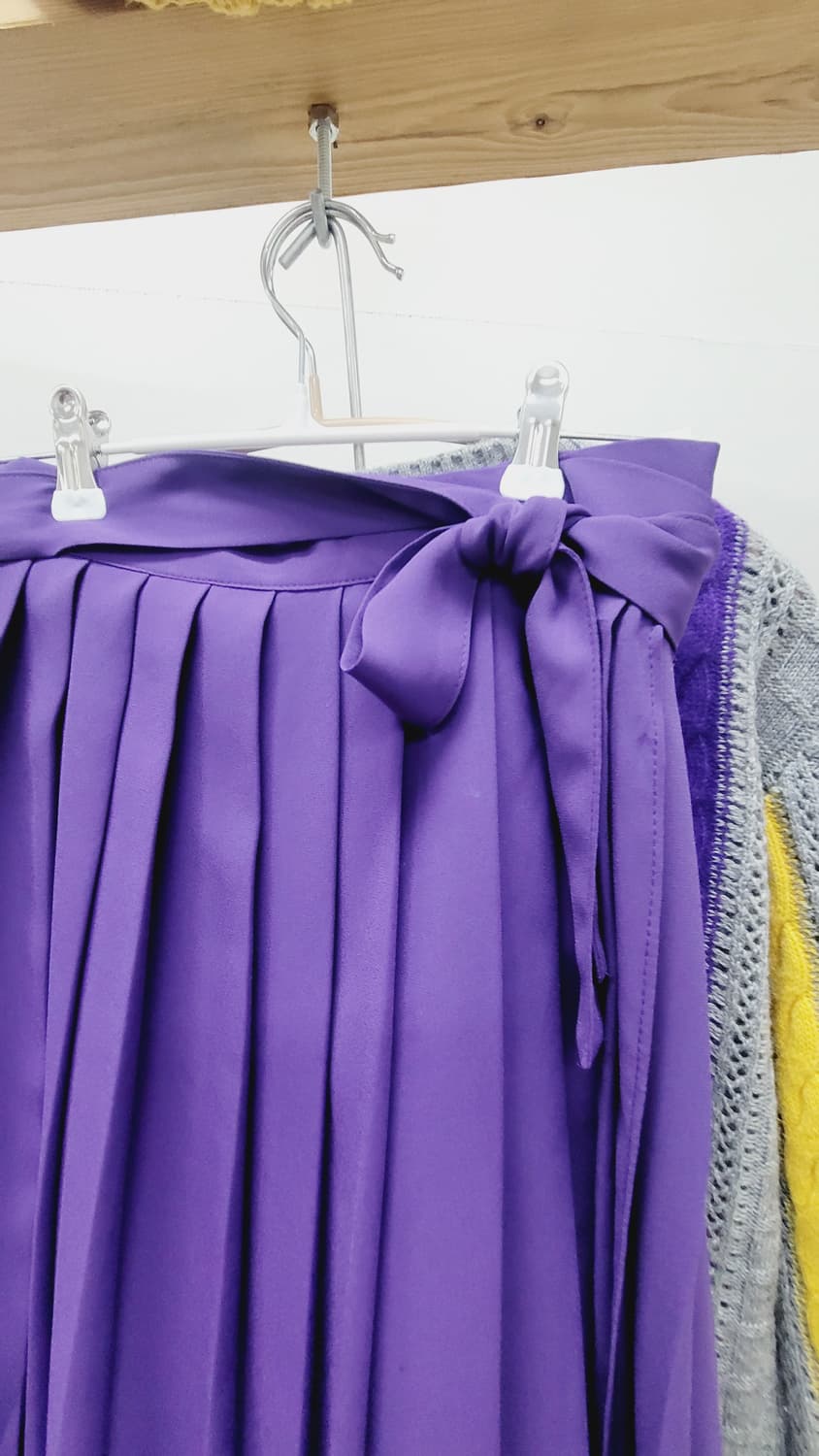 베네통 라운드 니트. jeikei퍼플 랩 스커트 상품이미지6