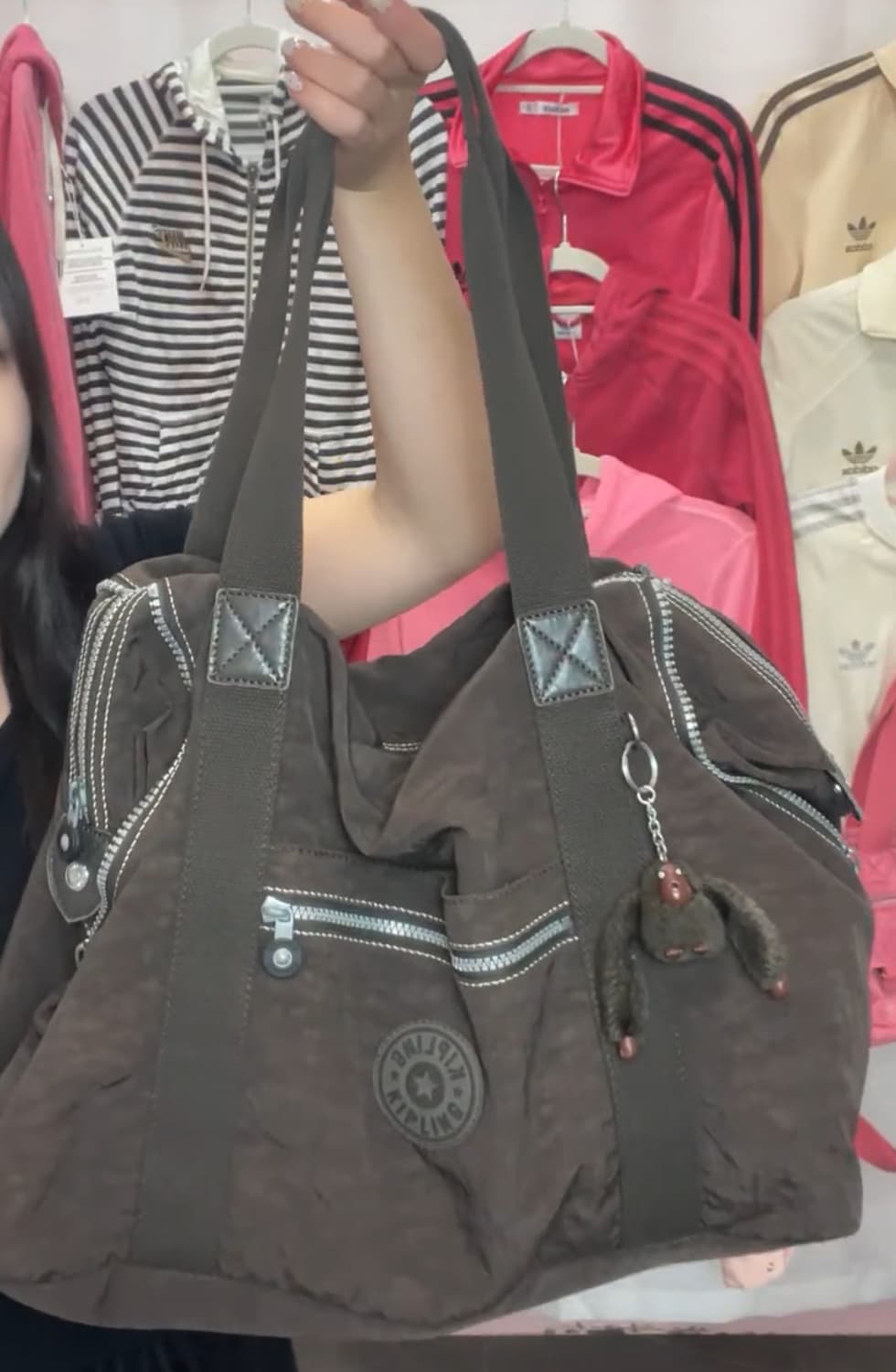초코 브라운 키플링 숄더백 상품이미지1