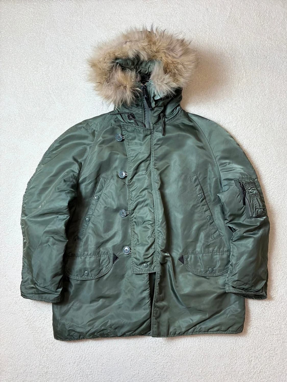 알파인더스트리 USA N-3B 새틴 밀리터리 파카 PN6380 상품이미지1