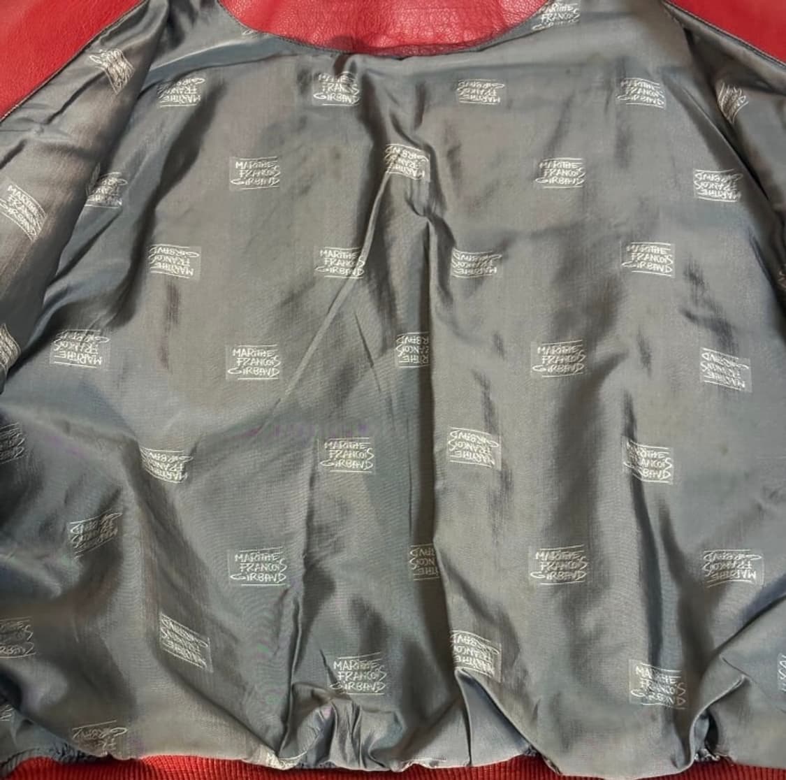 90s 마리떼 프랑소와 저버 레더 봄버자켓 상품이미지2